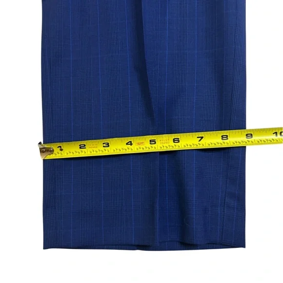 ⭐️SOLD⭐️ Old Money Paisley Lined Slim Fit Blue 100% Wool Suit Indochino 2-Piece - Picture 7 of 16